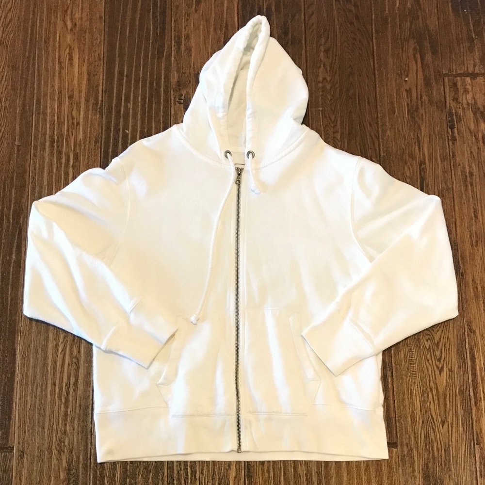 NWOT Mens Vintage Gap White Hoodie Size Large